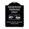Signmission Designer Series-Resident Parking Unauthorized Vehicles Towed Away With Gr, 24" x 18", BS-1824-9897 A-DES-BS-1824-9897 - alternate 1